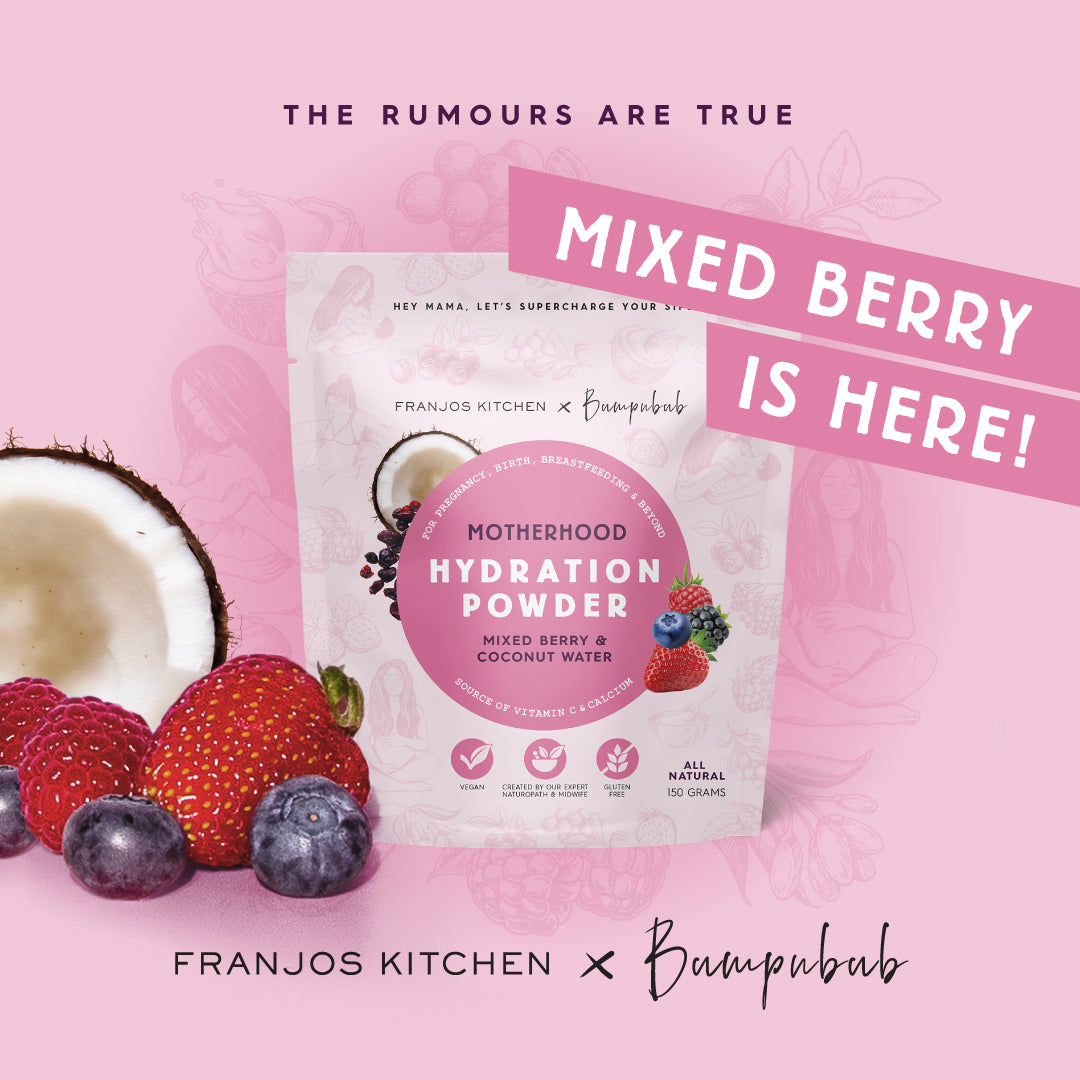 Where to Shop our NEW Mixed Berry Motherhood Hydration Powder
