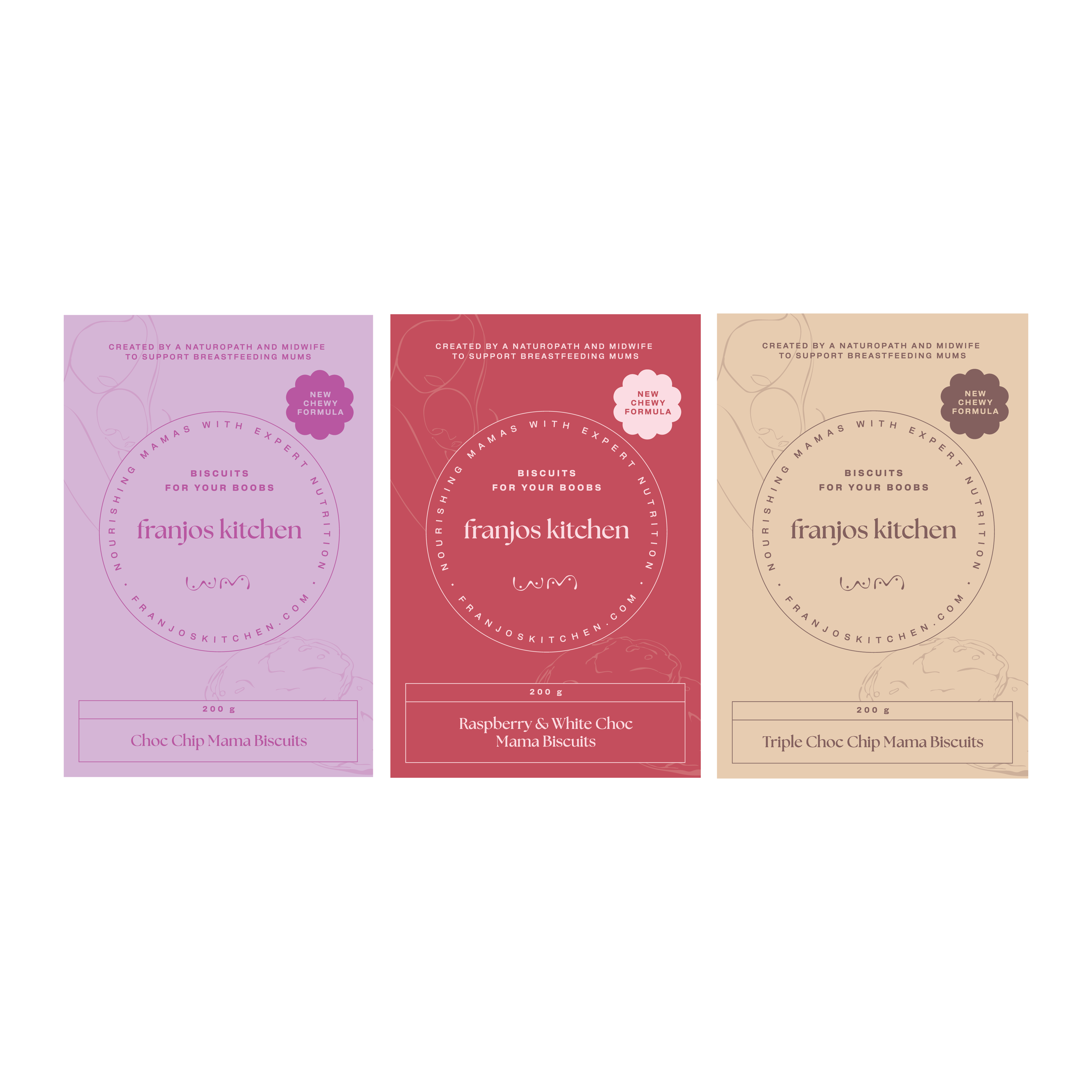Choc Chip, Raspberry and White Choc and Triple Choc Chip Bundle Pack