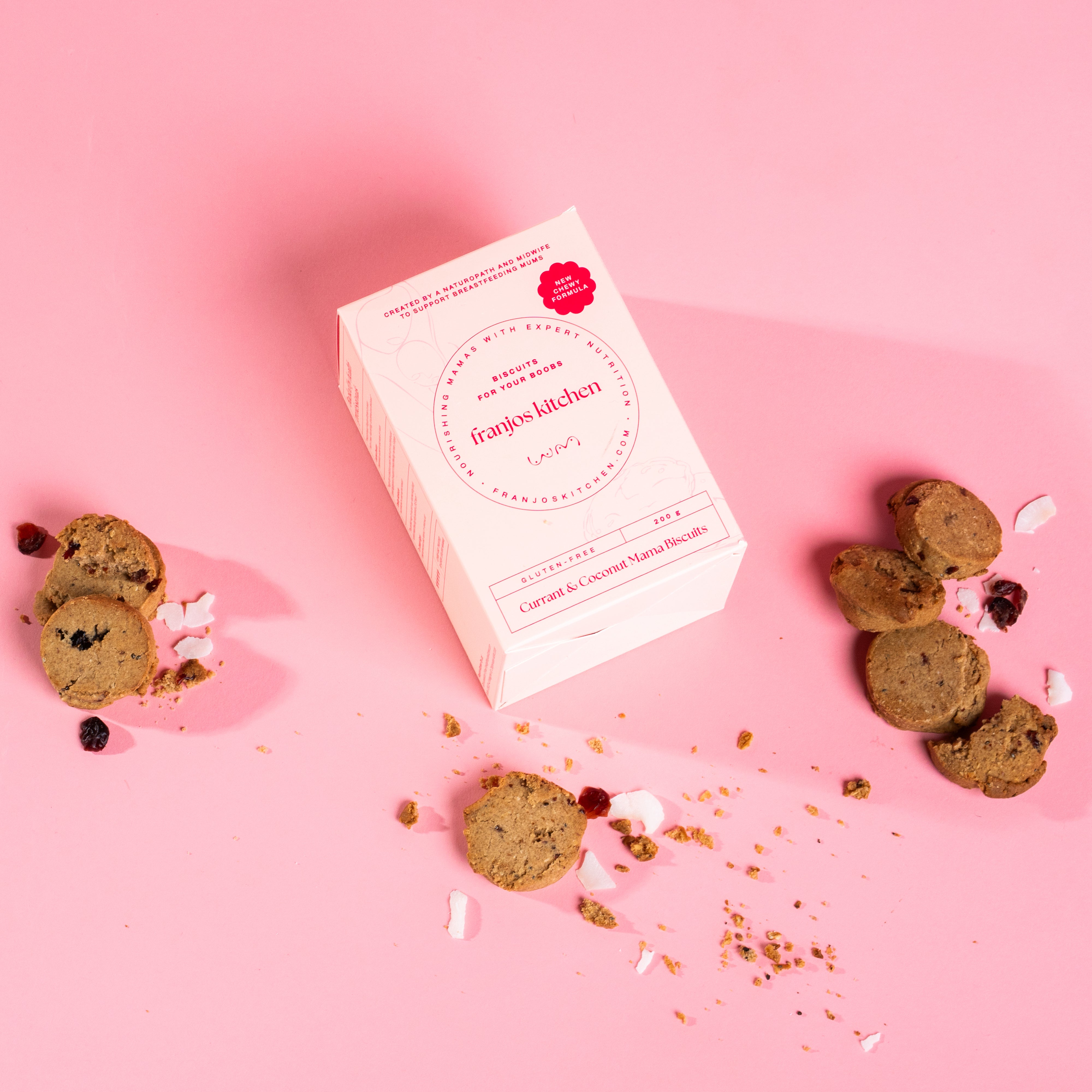 Gluten Free Choc Chip and Currant & Coconut Mama Biscuits Bundle Pack (2)