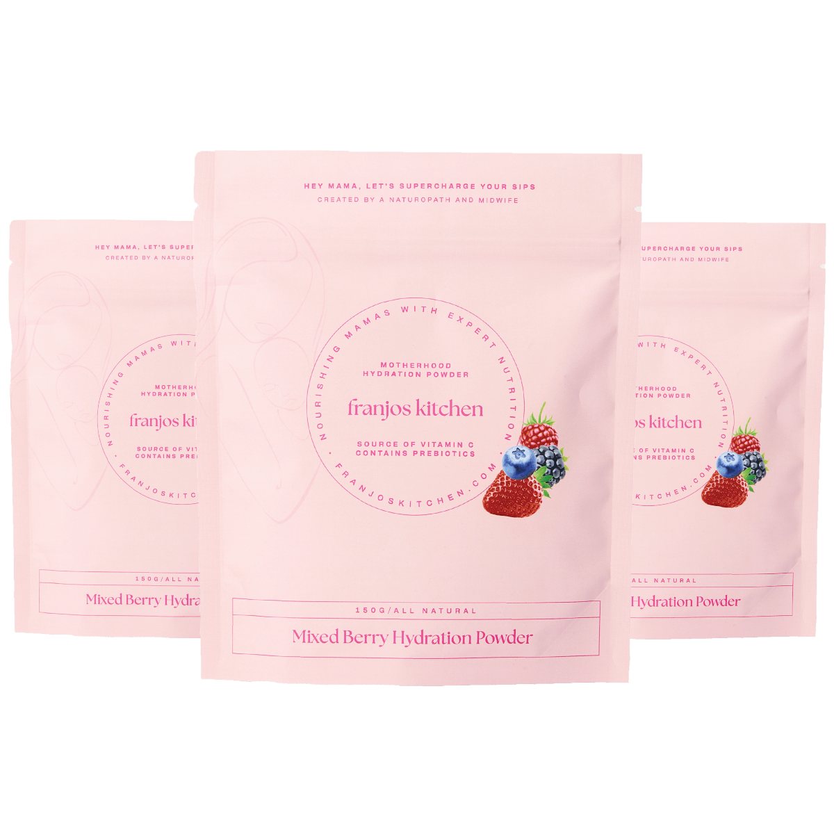 Motherhood Hydration Powder - Mixed Berry Trio