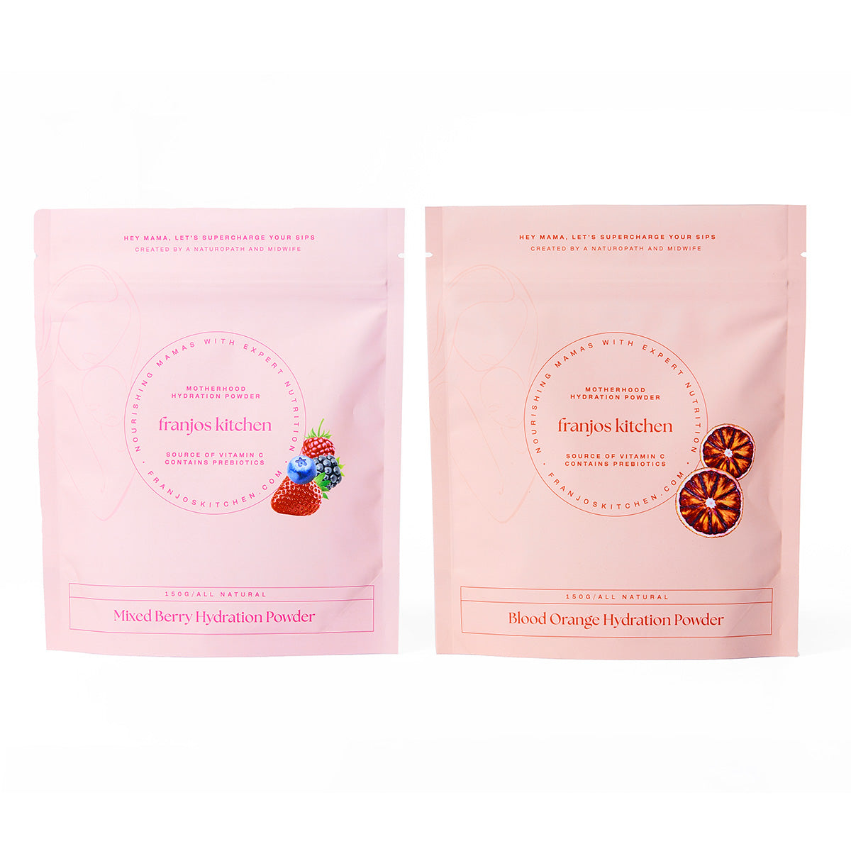 Motherhood Hydration Powder - Mixed Berry + Blood Orange Duo